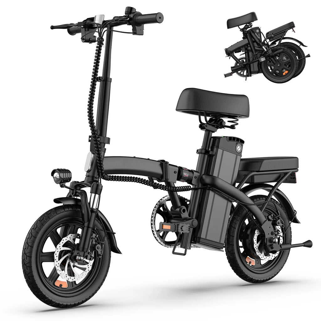 F1L 250W 48V 7.5Ah Foldable 14-Inch All-Terrain Fat Tire E-Mountain Bike